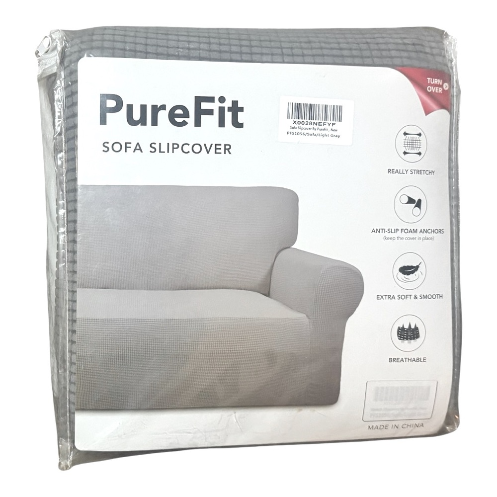 PureFit Sofa Slipcover - Light Gray (New)